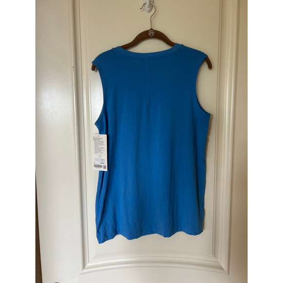 Women's Lululemon All Yours Organic Cotton Tank Top Small Pool Blue - Picture 3 of 7